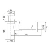 Design Siphon kupfer 1¼ BE-I200CO