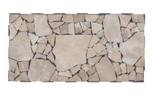 Außenbereich Klickfliesen Mosaikfliesen Marmor Cappucino 60*30 cm.