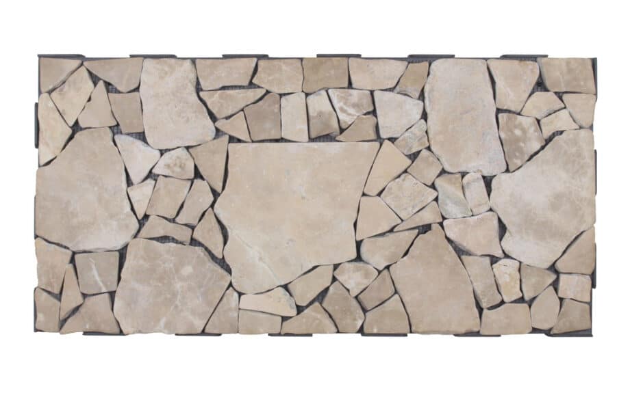 Außenbereich Klickfliesen Mosaikfliesen Marmor Cappucino 60*30 cm.