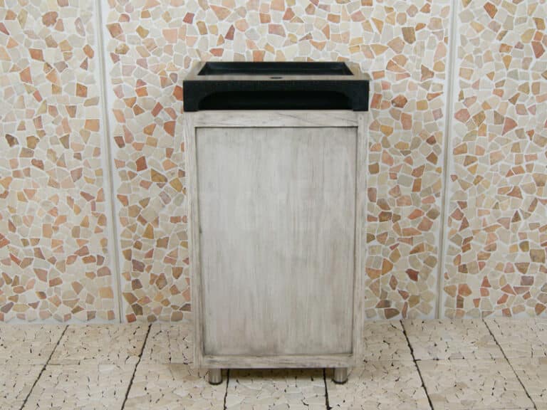 Badezimmermöbel Raung Cabinet Mindyholz 50 cm. Terrazzo