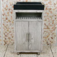 Badezimmermöbel Raung Cabinet Mindyholz 50 cm. Terrazzo