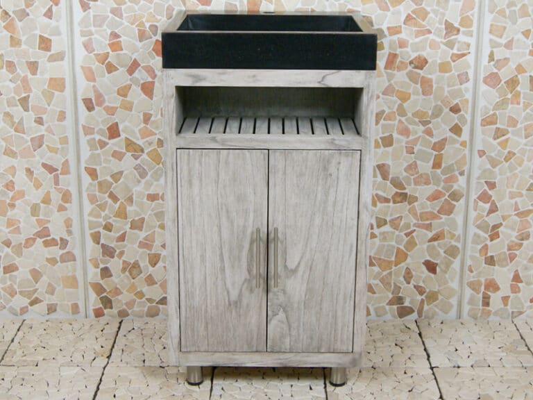 Badezimmermöbel Raung Cabinet Mindyholz 50 cm. Terrazzo