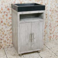 Badezimmermöbel Raung Cabinet Mindyholz 50 cm. Terrazzo