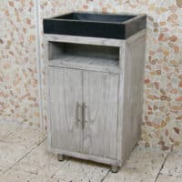 Badezimmermöbel Raung Cabinet Mindyholz 50 cm. Terrazzo