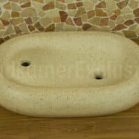 Waschschale Creme Terrazzo TZS-BT04B 60x38x12 cm.