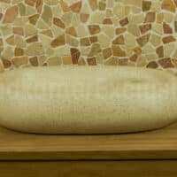 Waschschale Creme Terrazzo TZS-BT04B 60x38x12 cm.