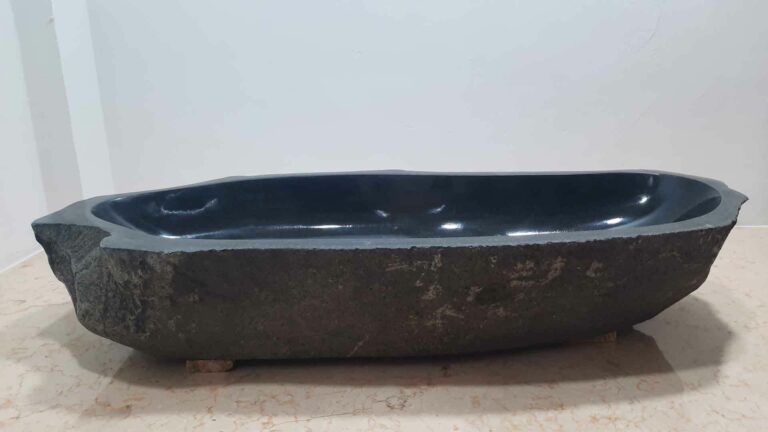 Aufsatzwaschbecken aus Flussstein RXXL210606