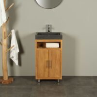 Bademöbel Raung Cabinet Teakholz Bluestone 50 cm mk