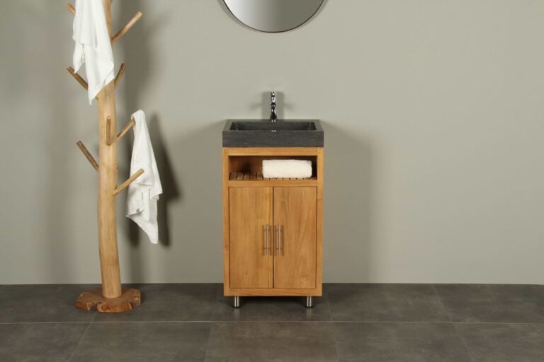 Bademöbel Raung Cabinet Teakholz Bluestone 50 cm mk