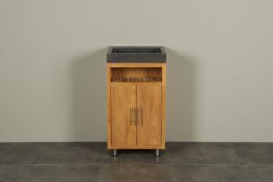 Bademöbel Raung Cabinet Teakholz Bluestone 50 cm mk