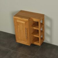 WC-Möbel Hängeschrank Kerinci Teakholz 60 cm Tür Links