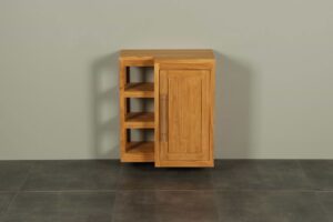 WC-Möbel Hängeschrank Kerinci Teakholz 60 cm Tür Rechts