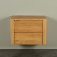 Badmöbel Teakholz Sukaria 75 cm mit Schubladen