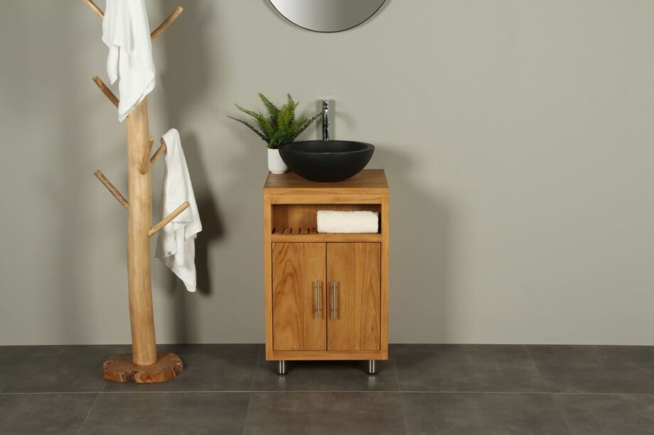 Badmöbel Raung Cabinet Teakholz Blatt 50 cm