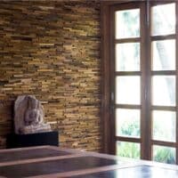 Wandpaneele Recycled Teakholz 60x20x1