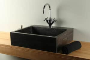 Hartstein Waschbecken Naturstein Waschbecken 60 cm BE-008mk