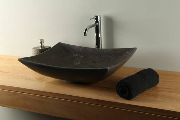 Chinesische Hartstein Waschschale 51 cm BE-026zk