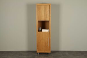 Hochschrank Badmöbel Teakholz Muria 180 cm