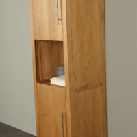 Hochschrank Badmöbel Teakholz Muria 180 cm