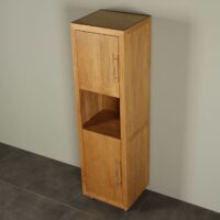 Hochschrank Badmöbel Teakholz Muria 180 cm