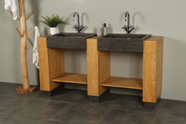 Badmöbel Teakholz Galunggung Double Bluestone 168 cm 2k