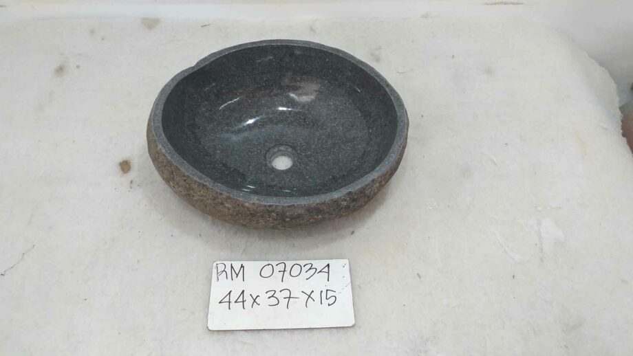 Flussstein Waschschale RM07034