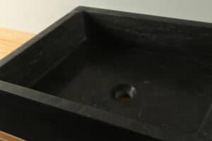 Naturstein Hartstein Waschbecken Handwaschbecken 60 cm BE-008zk