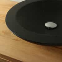 Waschtisch Ø 45 cm Terrazzo Waschschale TZS 017S