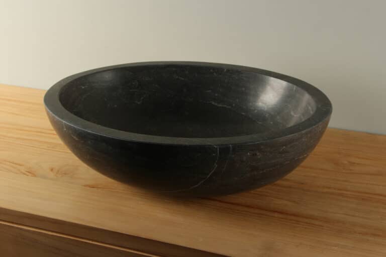 Chinesische Bluestone Waschschale Rundwaschbecken 50 cm BE-019zk