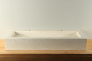 Terrazzo Waschbecken Creme 90 cm TZS 034S2k