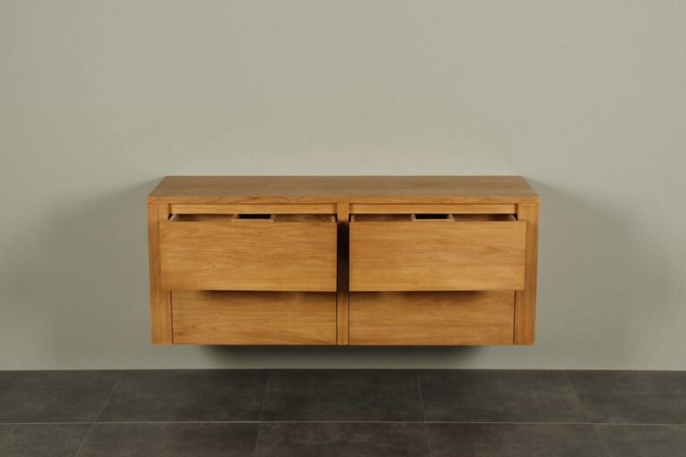 Badmöbel Teakholz Sukaria 140 cm mit Schubladen