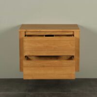 Waschtischunterschrank Hängeschrank Sukaria 80 cm mit Schubladen