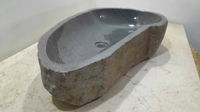 Aufsatzwaschbecken Flussstein RXXL231118, 76x44x15 cm