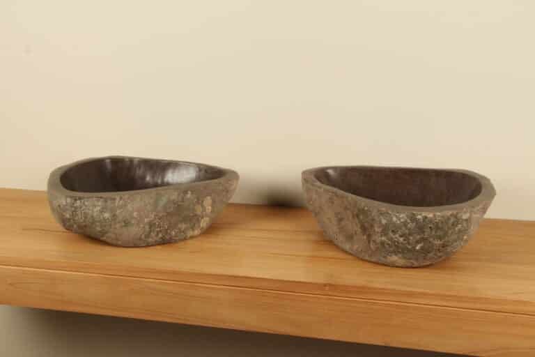 Waschschale Natur Satz RM070308AB, 48x36x15 cm