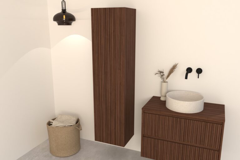 Badezimmerschrank Nussbaum Manaro 160 cm