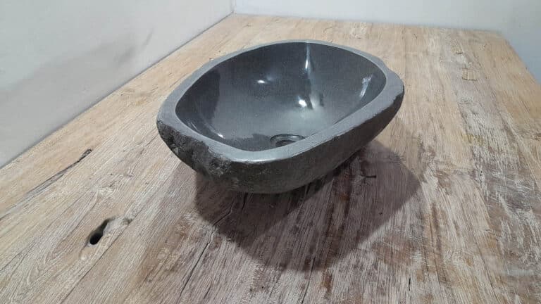 Flussstein Waschbecken RL250306, 54x35x15 cm
