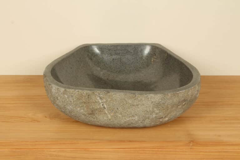 Waschbecken Flussstein RM030344, 49x46x15 cm