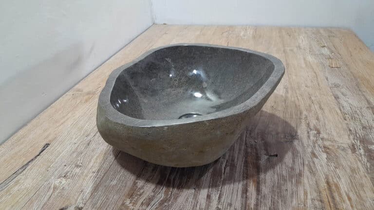 Flussstein Waschbecken RM250319, 43x36x15 cm