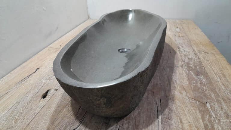 Flussstein Waschbecken RXXL25031001, 107x41x15 cm