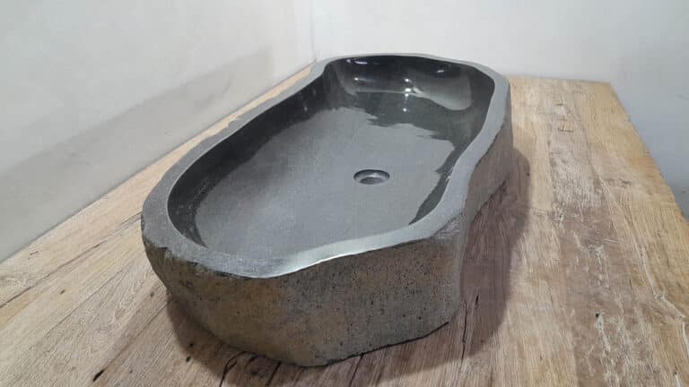 Flussstein Waschbecken RXXL25031004, 105x44x15 cm