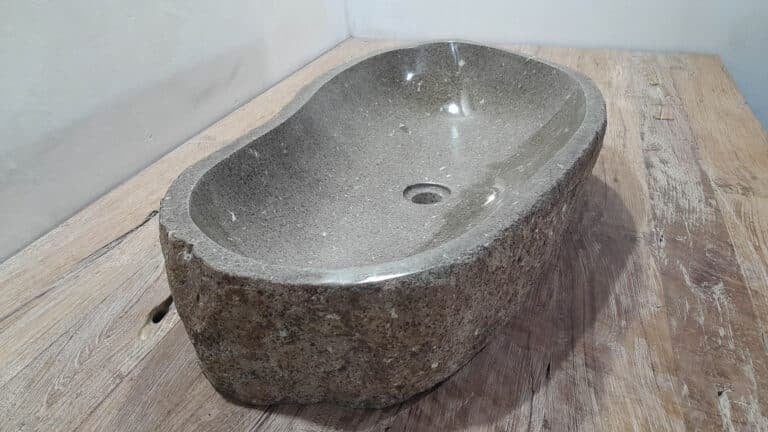 Waschbecken Flussstein RXXL2503812, 82x43x15 cm