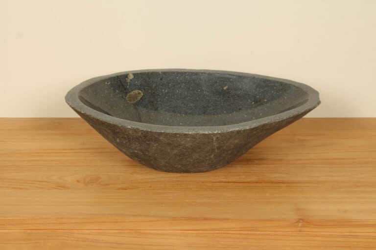 Aufsatzwaschbecken aus Flussstein RL040333, 56x38x15 cm