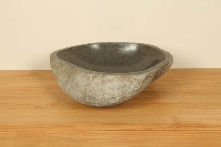 Waschbecken Flussstein RM030345, 48x44x15 cm