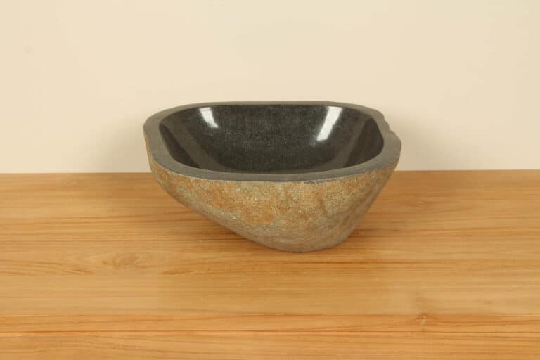 Waschbecken Flussstein RM030346, 43x36x15 cm