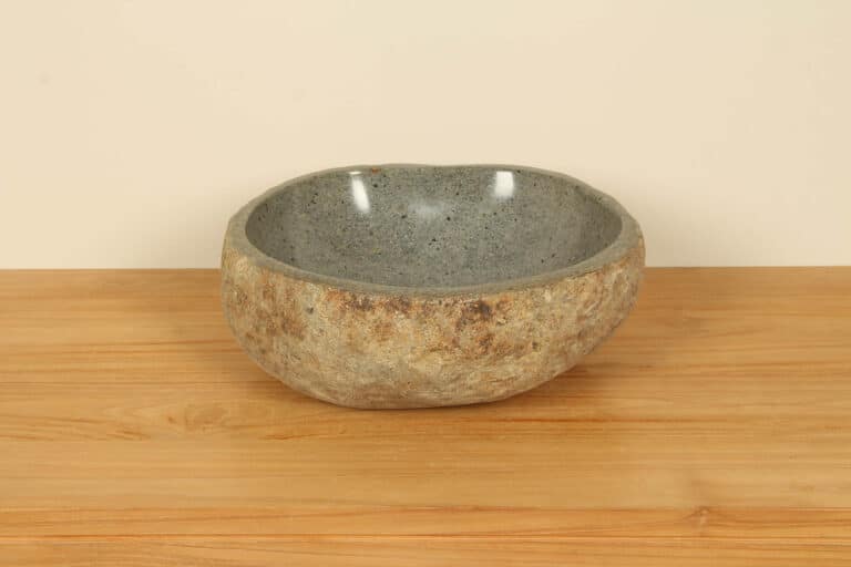 Waschbecken Flussstein RM030349, 40x36x15 cm