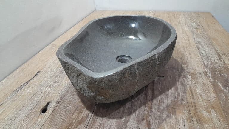 Waschbecken Flussstein RXL250356, 61x39x15 cm
