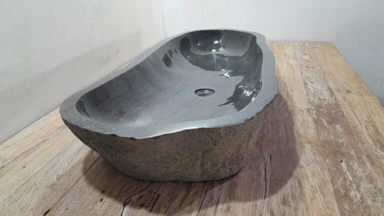 Flussstein Waschbecken RXXL25031002, 104x43x15 cm