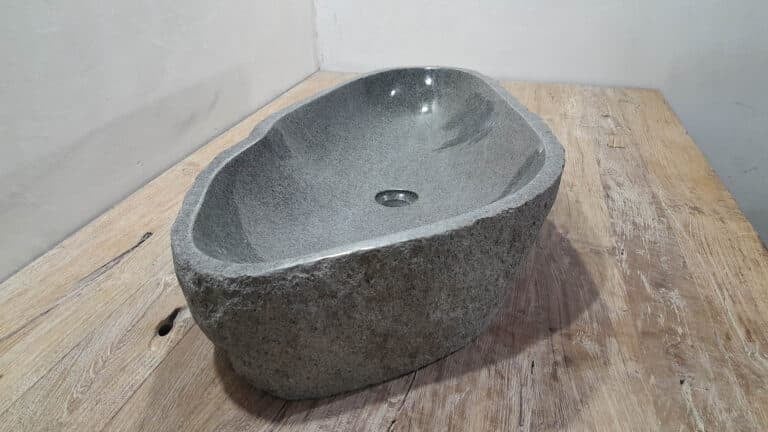 Waschbecken Flussstein RXXL2503807, 85x44x15 cm