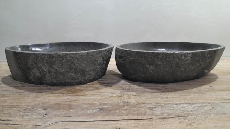 Flussstein Waschbecken Satz RL250321AB, 57x38x15 cm