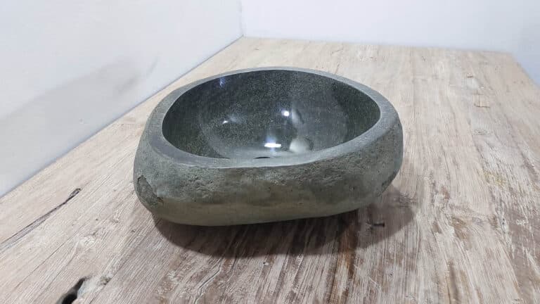 Waschbecken Flussstein RM250306, 41x38x15 cm